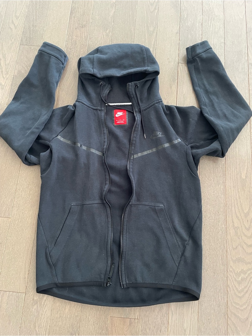 Nike Full Zip Hoodie Jacket Black Heavyweight Women S